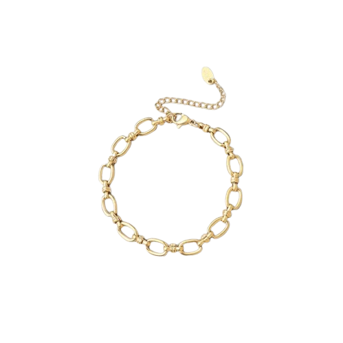 Oval Connector Gold