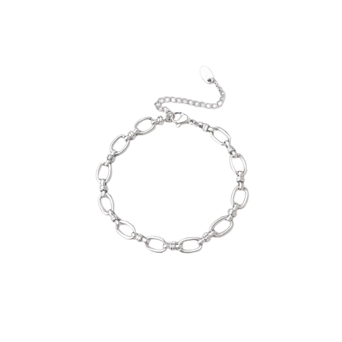 Oval Connector Silver